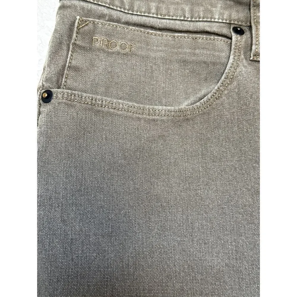 Hackberry PROOF Men’s Straight Brown Jeans Stretch Denim Size 34 x 34